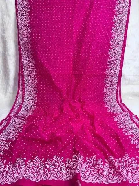screen print saree